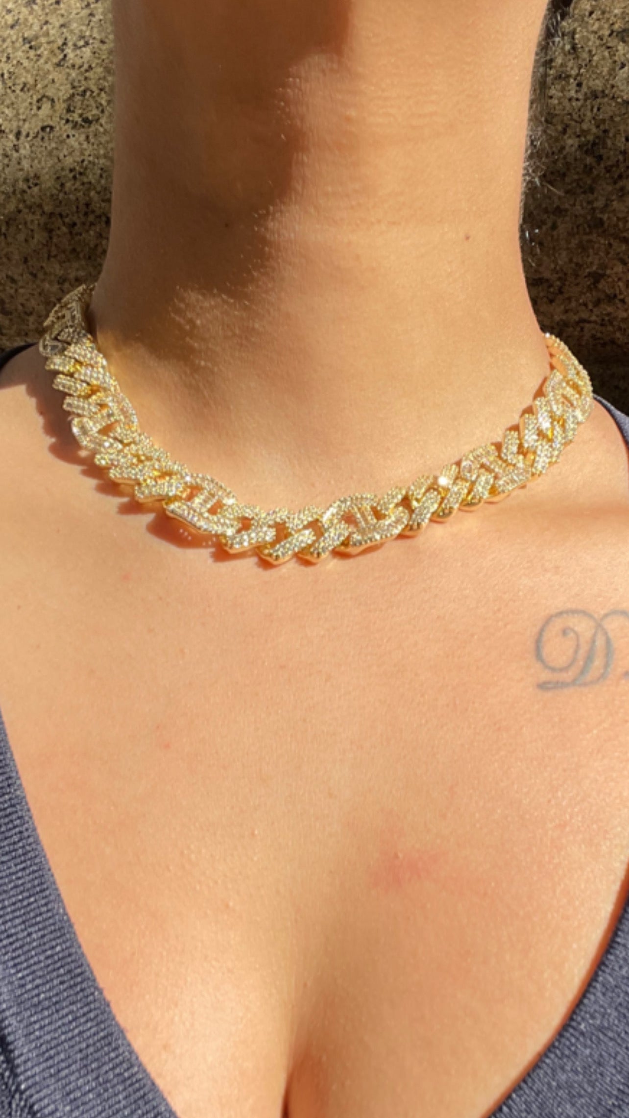 GUCCI CUBAN  LINK CHOKER