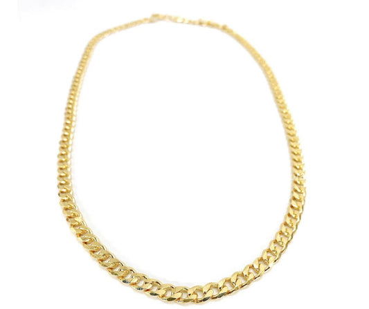 GOLD CUBAN NECKLACE