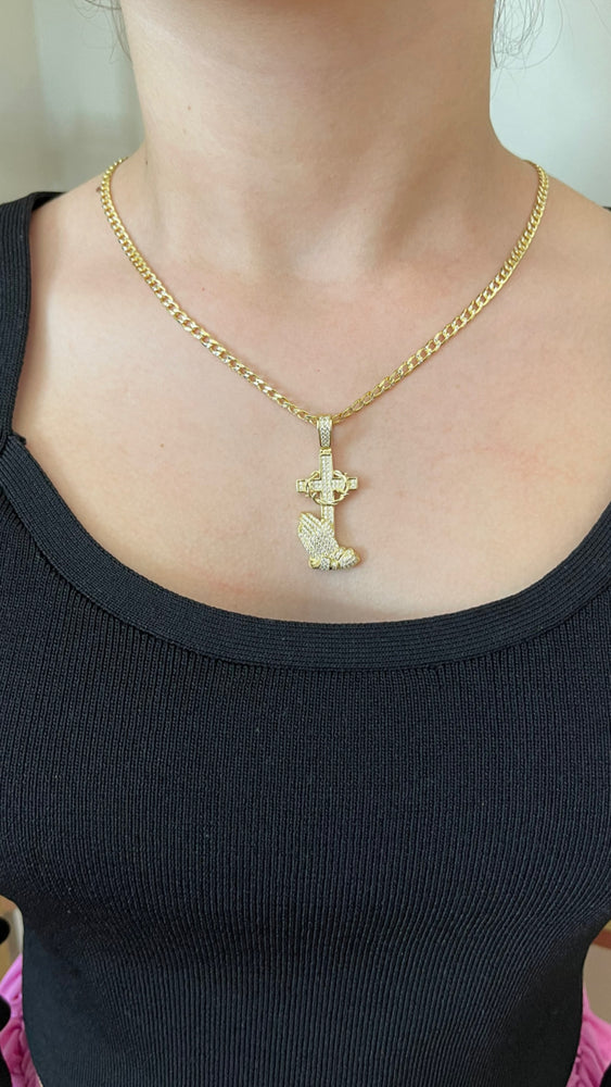 BLESSED GOLD CROSS NECKLACE