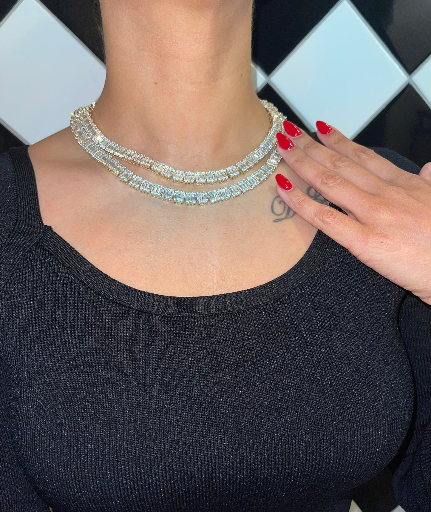 BRIANTE DIAMOND GOLD NECKLACE