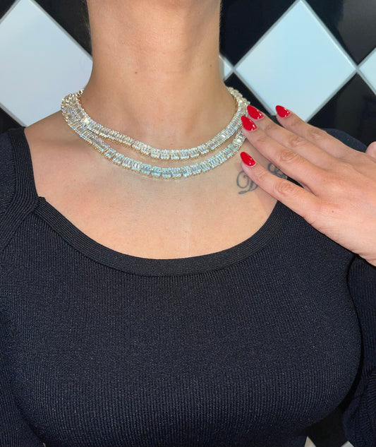 BRIANTE DIAMOND GOLD NECKLACE