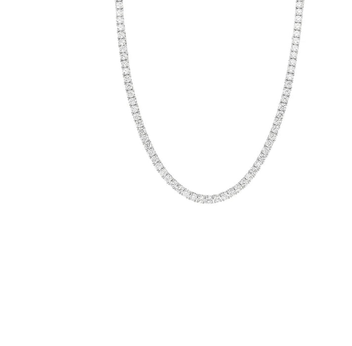 TENNIS ICE SILVER NECKLACE