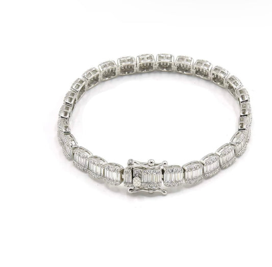 BRIANTE  DIAMOND SILVER SET