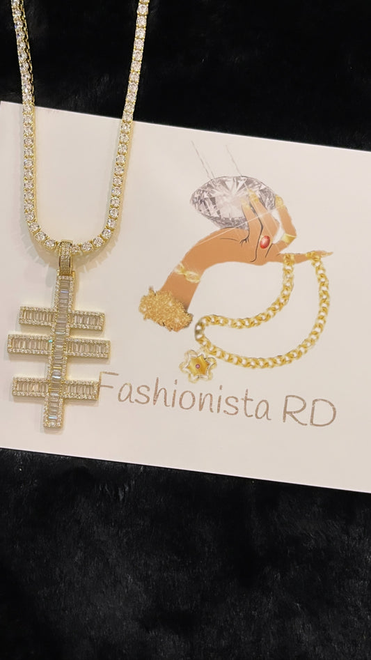 ICED TENNIS CROSS