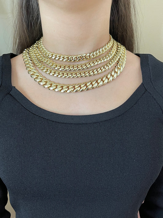 CUBAN SOLID NECKLACE